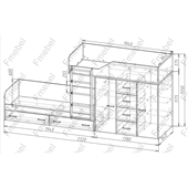 Двоярусне ліжко Х'юстон Fmebel