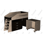 Кровать-чердак Бремен Fmebel 80х160