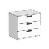 Комод із 3 ящиками (схема) Fmebel