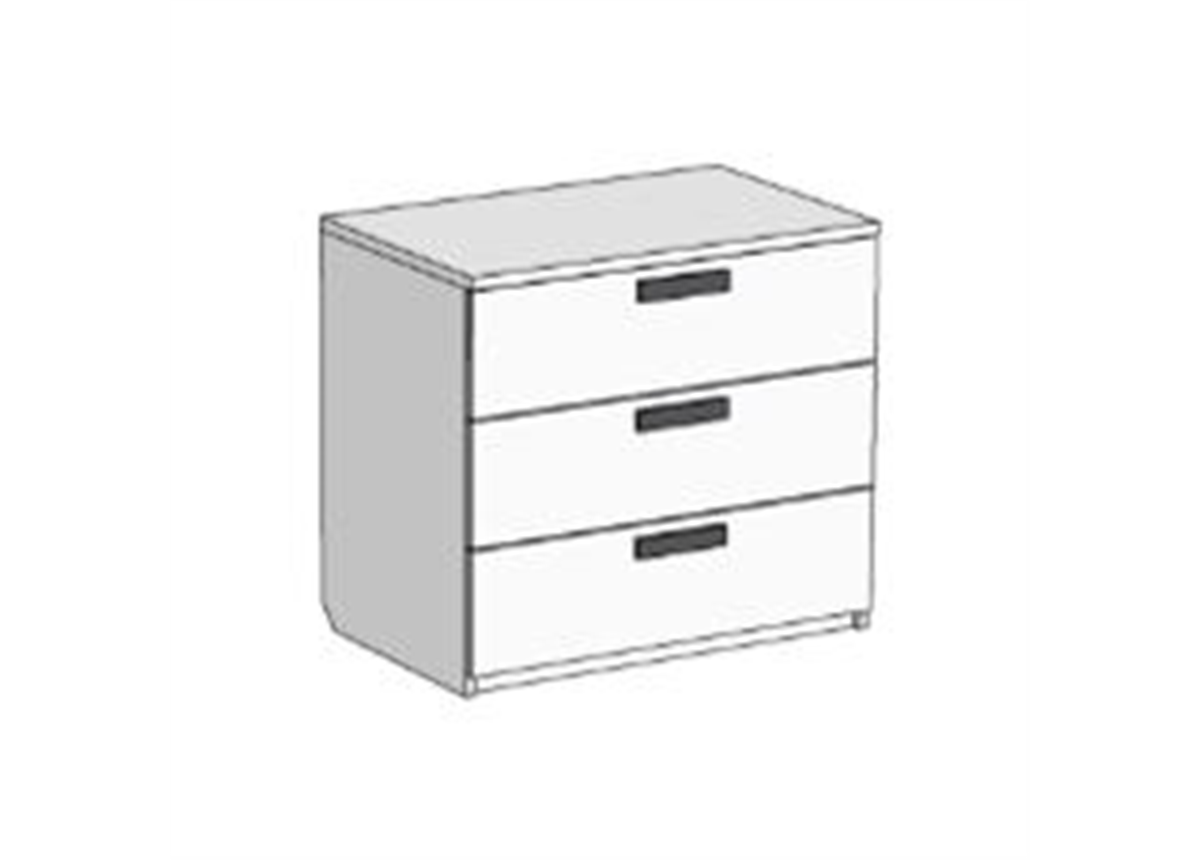 Комод с 3 ящиками (схема) Fmebel