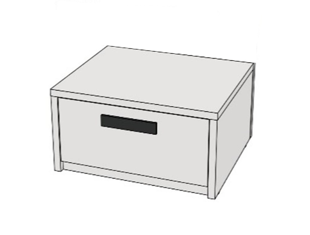 Тумба з 1 ящиком 550 (схема) Fmebel стандарт