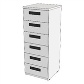 Тумба з 6 ящиками (схема) Fmebel