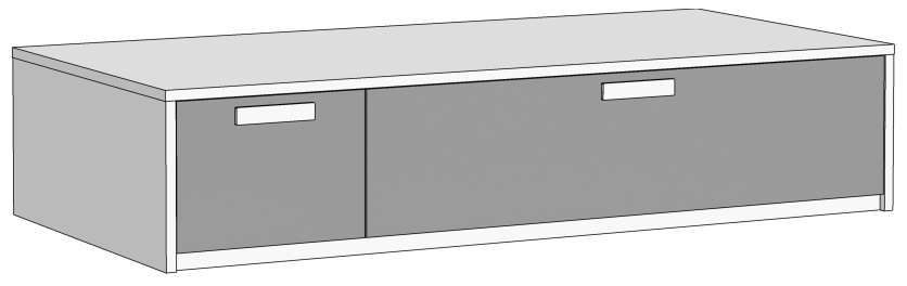 Схема арт ЛДСП Шкаф нижний ххhмм с 3-мя ящиками