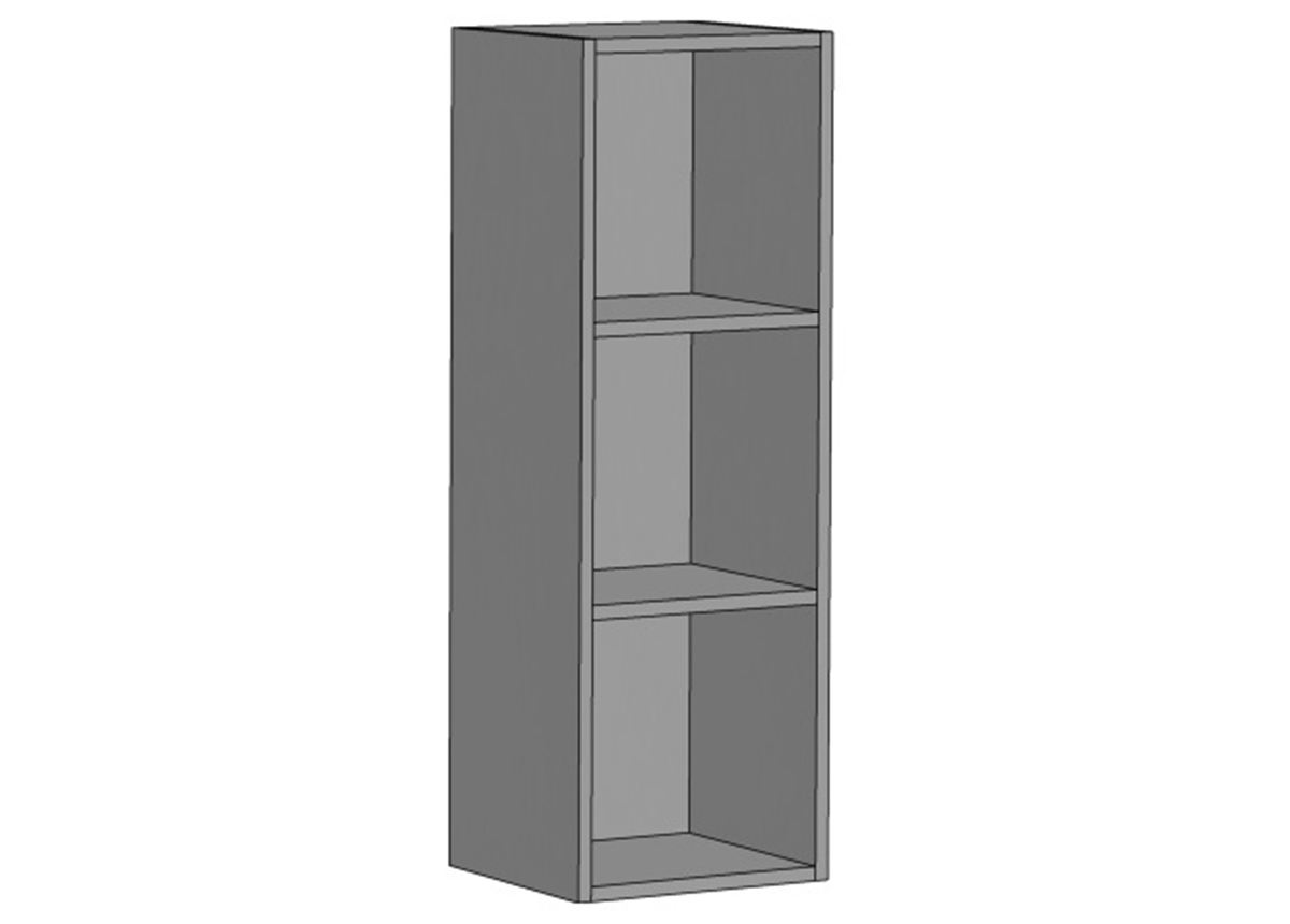 Полка открытая вертикальная на 3 секции (схема) Fmebel элит
