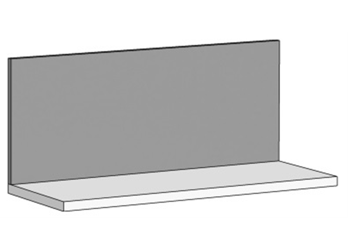 Полка свободной длины (схема) Fmebel стандарт