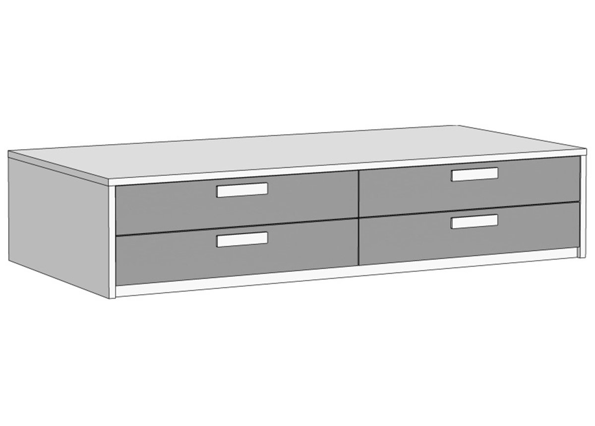 Ліжко-диван з 4 ящиками (схема) 3 Fmebel еліт