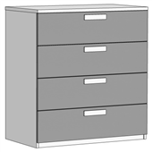 Комод із 4 ящиками (схема) Fmebel еліт