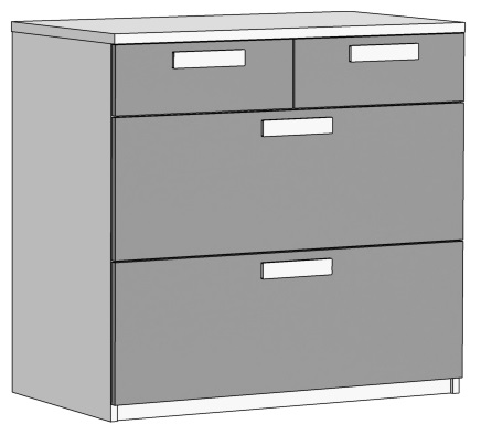 Комод с 4 ящиками (схема) 2 Fmebel элит