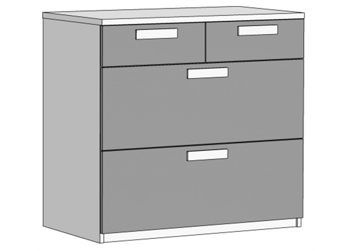 Комод із 4 ящиками (схема) 2 Fmebel люкс