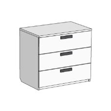 Комод із 3 ящиками (схема) Fmebel еліт