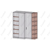 Шафа з розсувними фасадами (схема) Fmebel