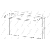 Стіл Г-подібний (схема) Fmebel люкс