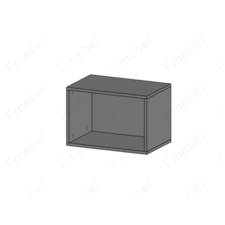 Полиця прямокутна вільної довжини, 1м (схема) Fmebel