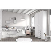 Ліжко з додатковим спальним місцем та 3 ящиками (схема) Fmebel стандарт
