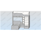 Ліжко-горище двомісне Монреаль Fmebel