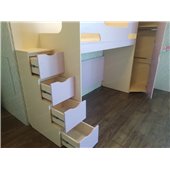 Кровать-чердак со столом Миннесота Fmebel 80x200