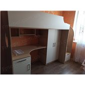 Кровать-чердак со столом Инсбрук Fmebel