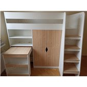 Кровать-чердак со столом Дакота Fmebel 80х190