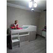 Ліжко-горище зі столом Мічіган Fmebel 80х190