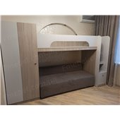 Кровать-чердак с местом под диван Луизиана Fmebel