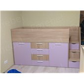 Кровать-чердак со шкафом Висконсин-2 Fmebel