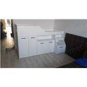 Ліжко-горище зі столом Мічіган Fmebel 80х190