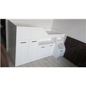 Ліжко-горище зі столом Мічіган Fmebel 80х190
