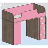 Ліжко-горище з ігровою зоною Арізона Fmebel 80х170