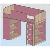 Ліжко-горище з ігровою зоною Арізона Fmebel 80х170