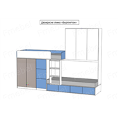 Двоярусне ліжко Берлінгтон Fmebel