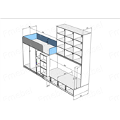 Двухъярусная кровать Берлингтон Fmebel