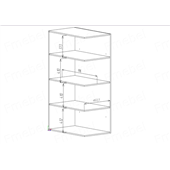 Двухъярусная кровать со шкафом Хельсинки Fmebel 90x200