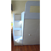 Кровать-чердак со шкафом Джорджия Fmebel 80x190