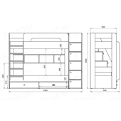 Двоярусне ліжко Басселтон-2 Fmebel