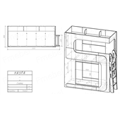 Двухъярусная кровать Наура Fmebel