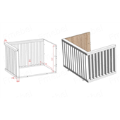Двухъярусная кровать домик Ковентри Fmebel