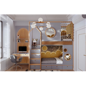Двухъярусная кровать домик Карловац Fmebel
