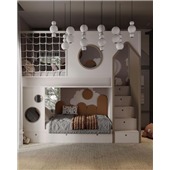 Двухъярусная кровать домик Карловац Fmebel