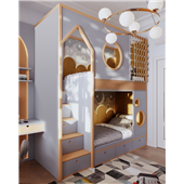 Двухъярусная кровать домик Карловац Fmebel