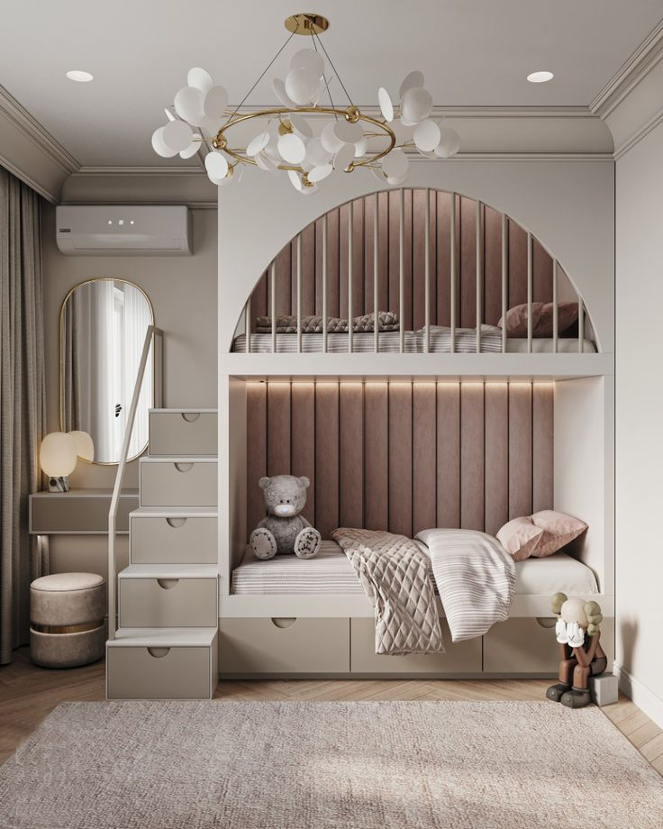 Двухъярусная кровать домик Самобор Fmebel 