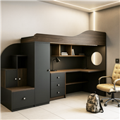 Кровать-чердак со столом Оттава Fmebel