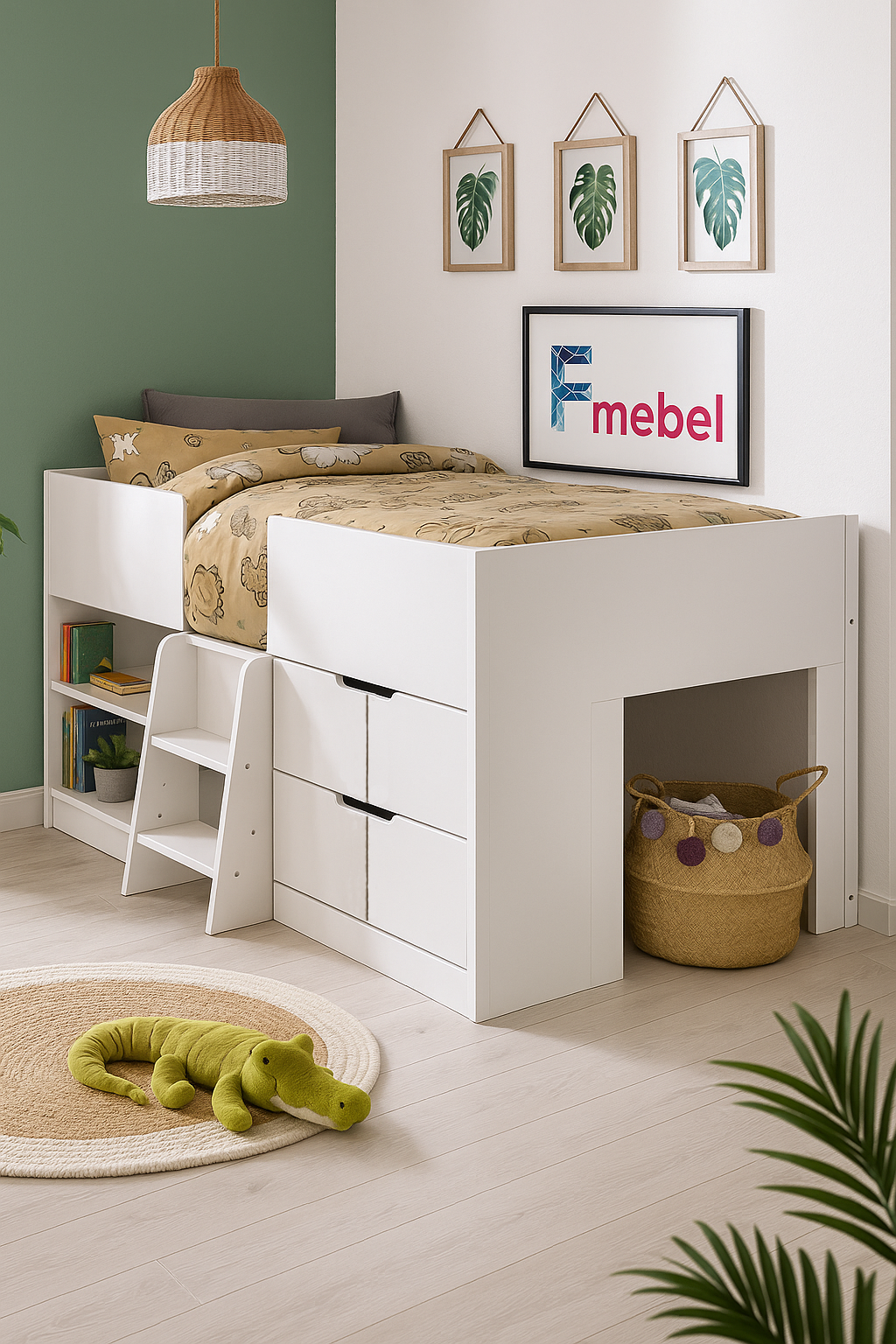 Кровать-чердак Сеул Fmebel