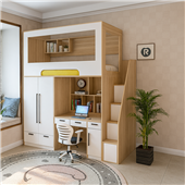 Кровать-чердак со столом и шкафом Наска Fmebel