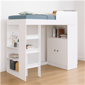 Кровать-чердак со столом Айова Fmebel 80х190 
