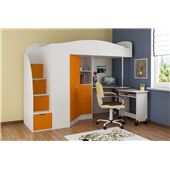Кровать-чердак со столом Талса Fmebel 80x190