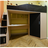 Ліжко-горище зі столом Мідленд Fmebel 80x190