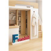 Кровать-чердак со шкафом Маккай Fmebel