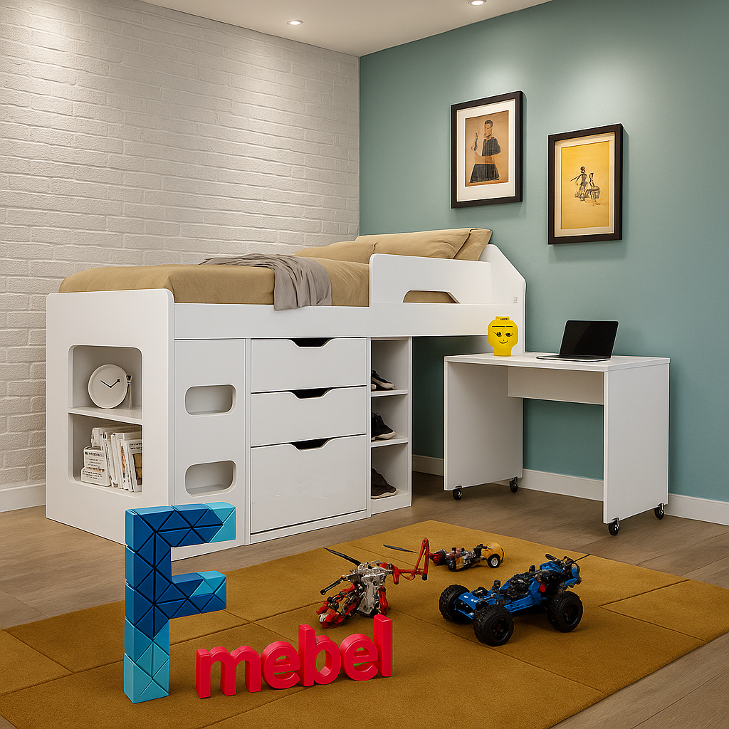 Кровать-чердак Гамбург Fmebel