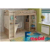 Ліжко-горище зі столом Уельс Fmebel