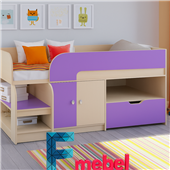 Кровать-чердак Лейпциг Fmebel 80х160